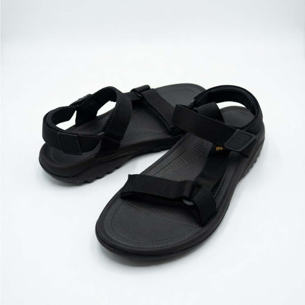 Men's Teva Black Hiking or Gorpcore Outdoor Sandals with Textured Footbed
